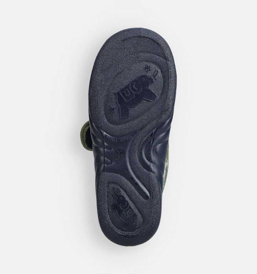 Milo & Mila Pantoufles en Vert kaki pour filles, garçons (364922) - pour semelles orthopédiques