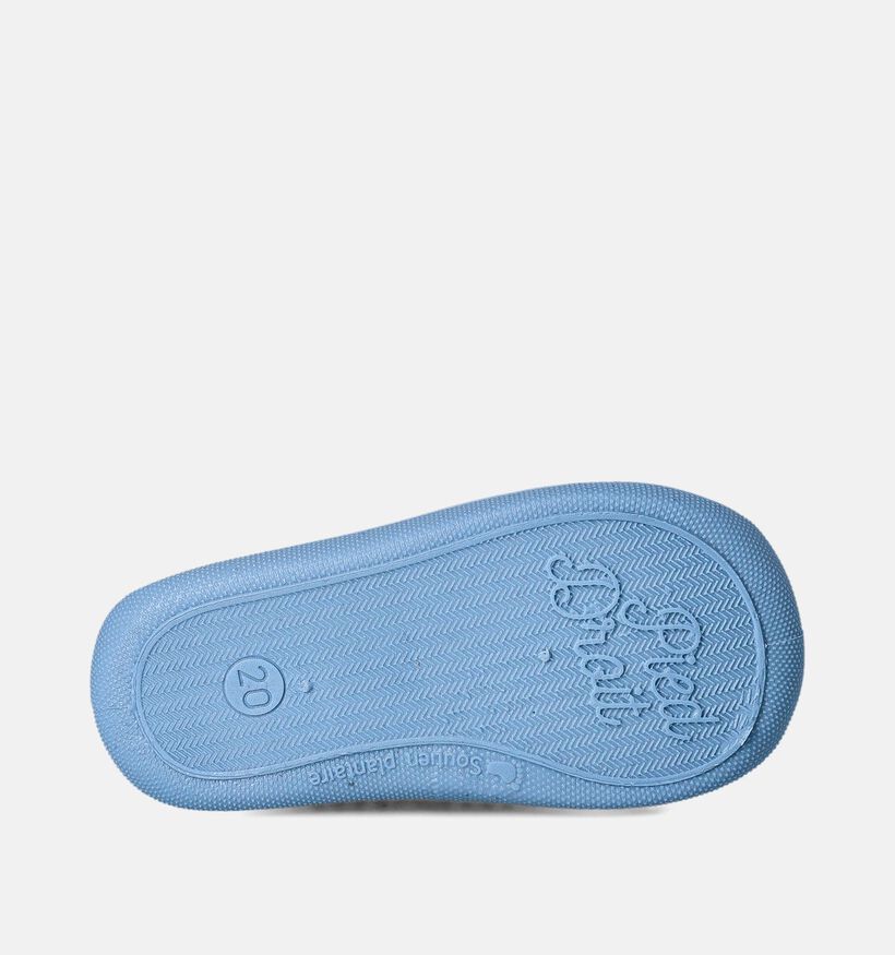 Milo et Mila Pantoufles en Bleu Clair pour filles, garçons (358490) - pour semelles orthopédiques