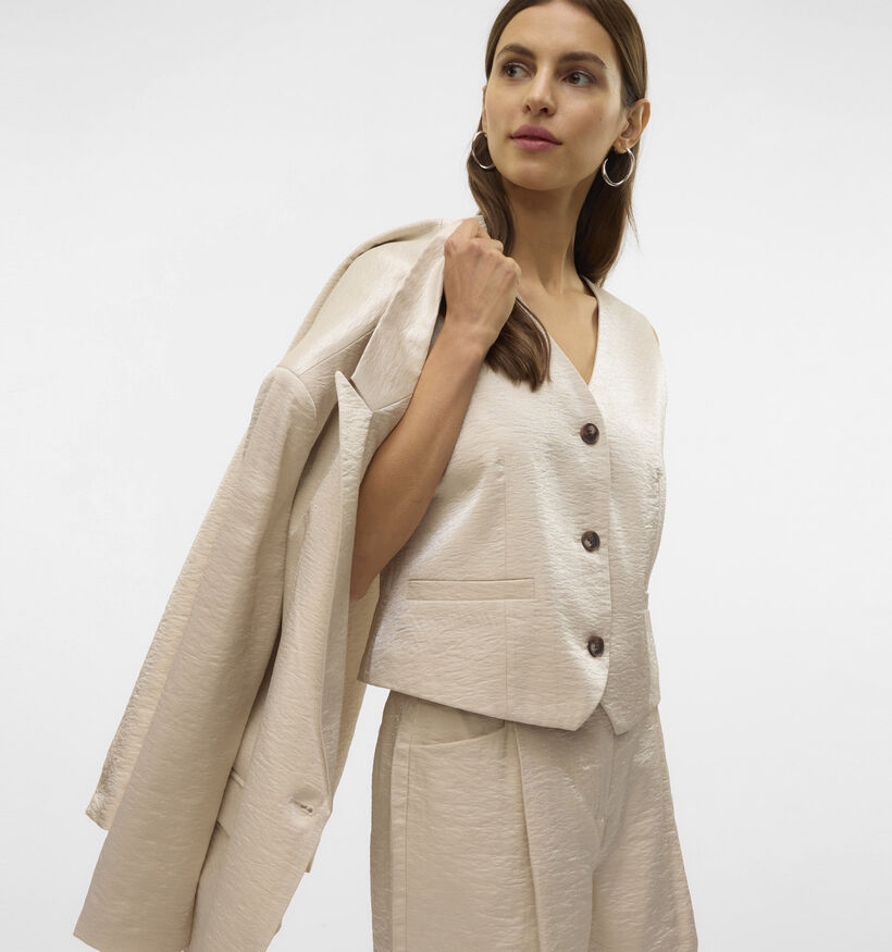 Vero Moda Liana Beige Kostuumgilet voor dames (358783)