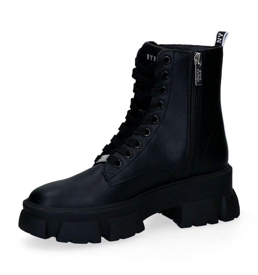 Steve Madden Tanker Zwarte Boots in kunstleer (300597)