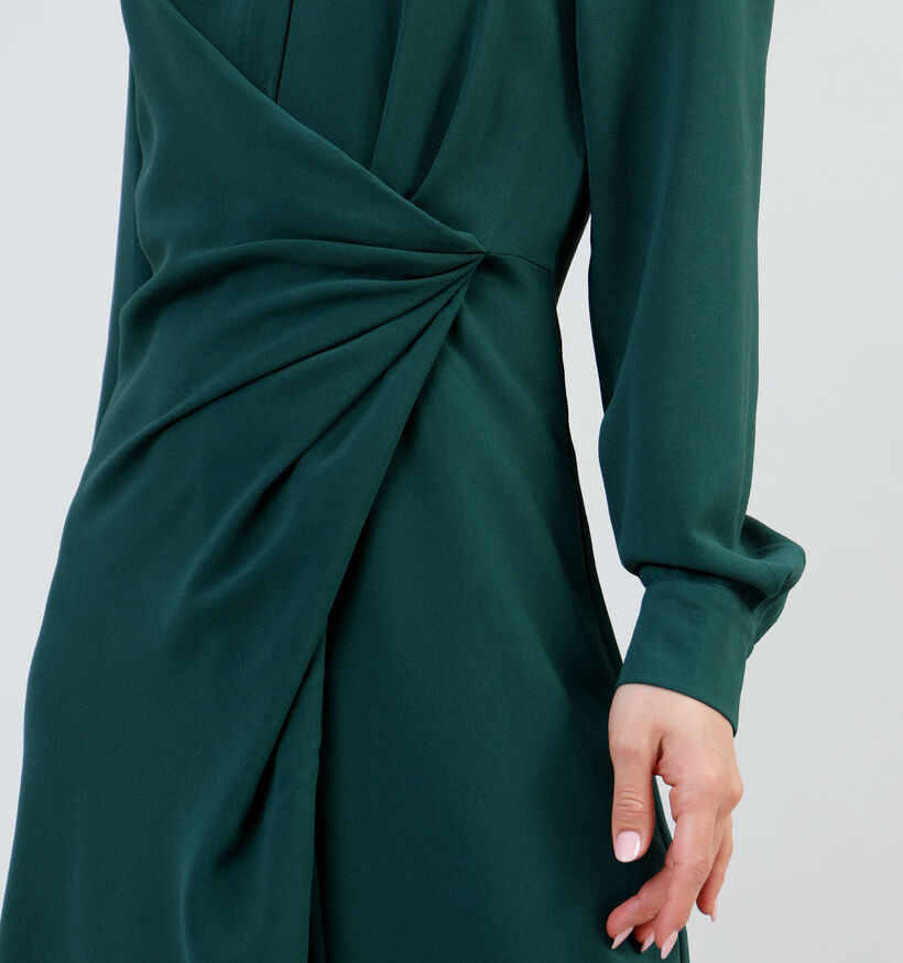 JDY Rizz Wrap Shirt Robe en Vert pour femmes (338154)
