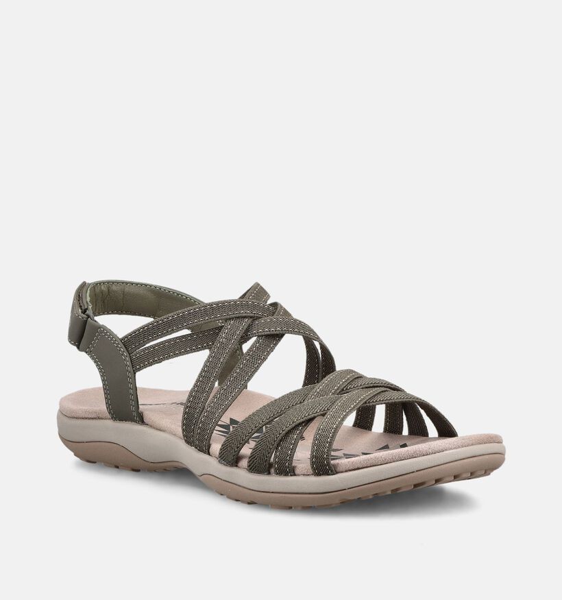 Skechers Reggae Slim Summer Getaway Kakigroene Sandalen voor dames (371265)