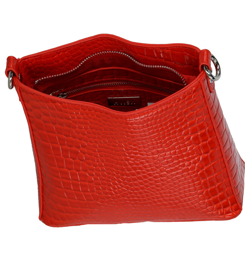 Hvisk Amble Croco Small Roze Schoudertas voor dames (293322)