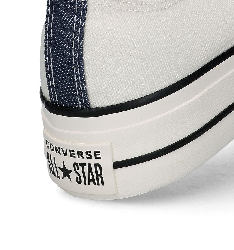 Converse CT AS Lift Platform Denim Fasion Baskets en Écru pour femmes (320402)