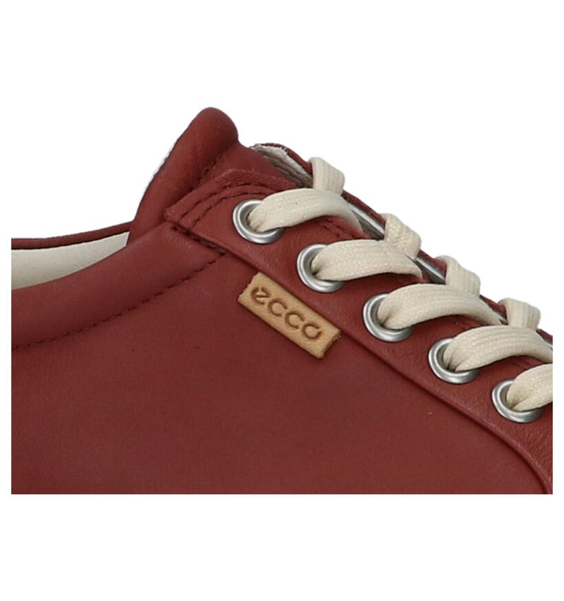 Ecco Soft 7 Blauwe Veterschoenen in leer (270017)