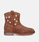 Milo & Mila Bottes courtes en Cognac pour filles (348086)