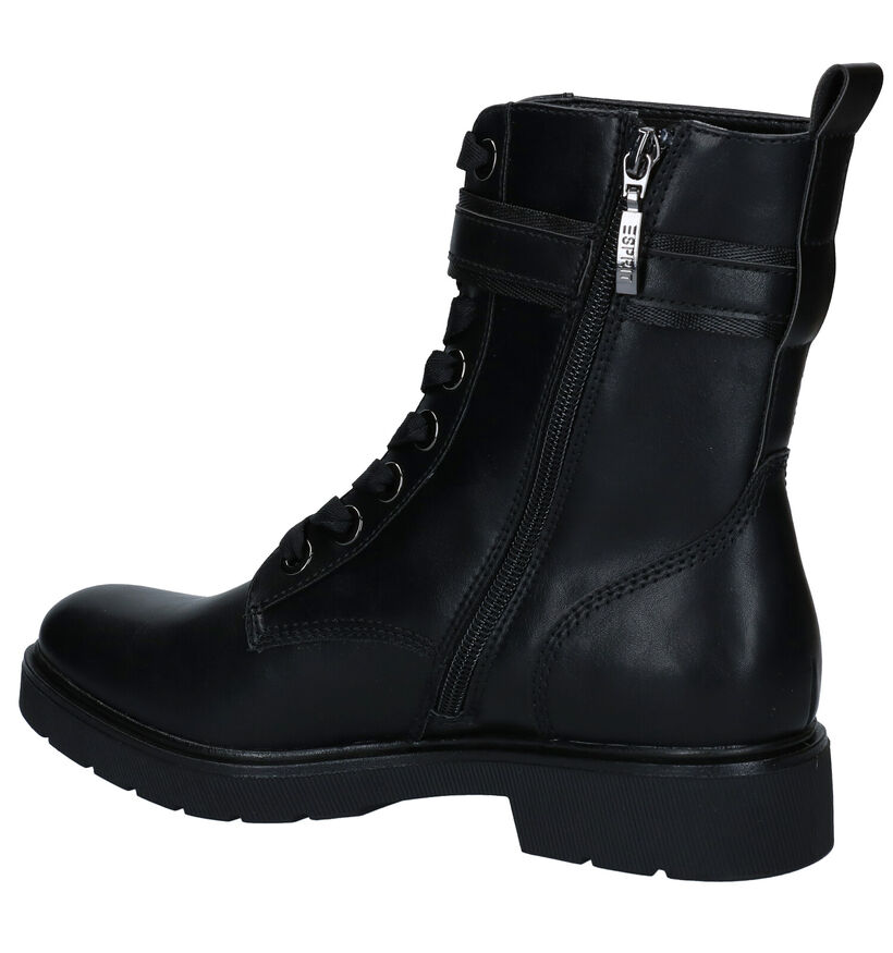 Esprit Boots à lacets en Noir en cuir (279625)