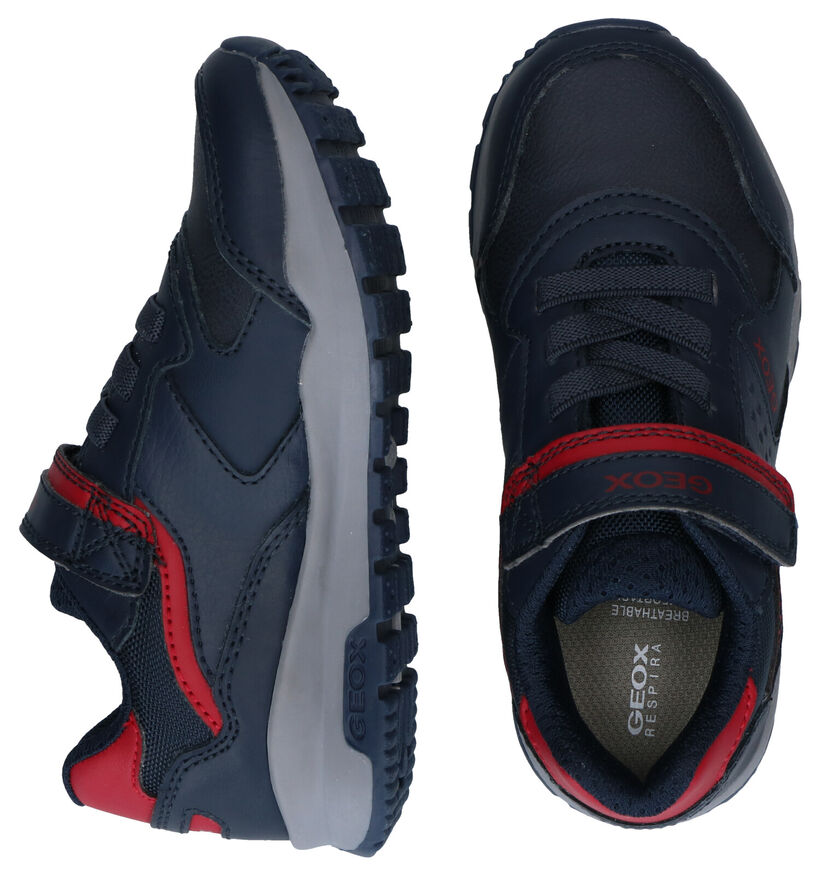 Geox Baskets basses en Bleu foncé en simili cuir (294089)