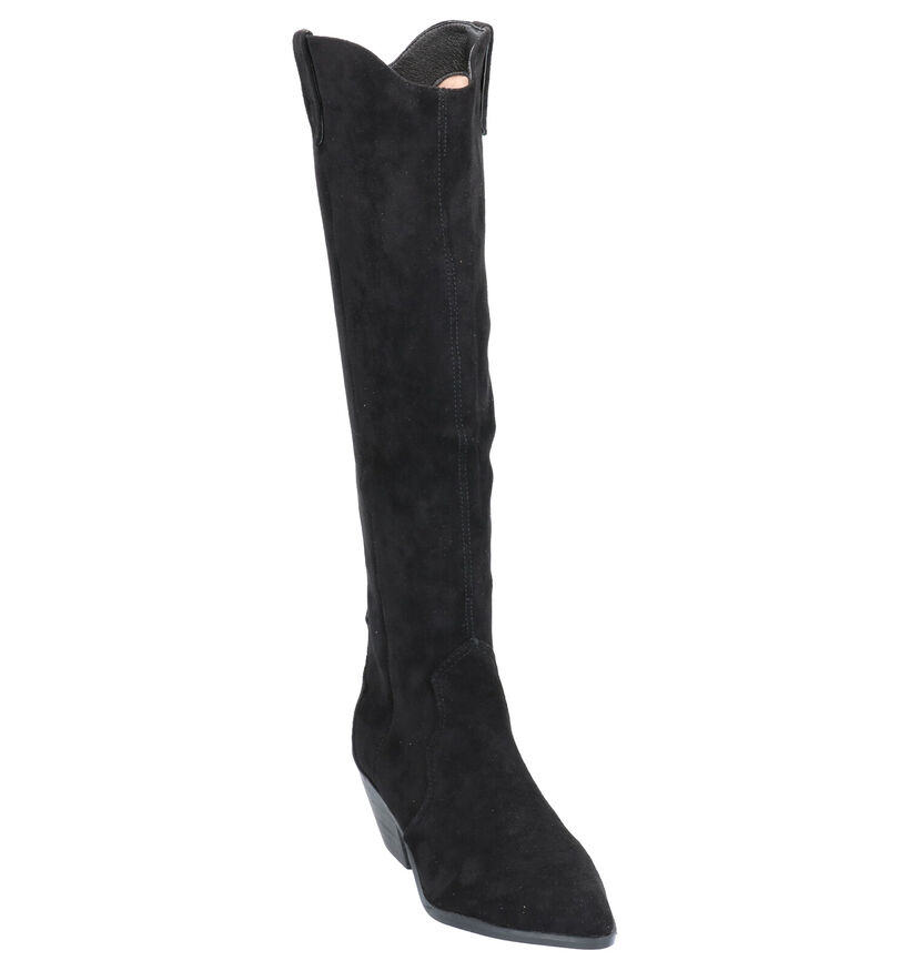 Vanessa Wu Santiags en Noir en textile (275339)