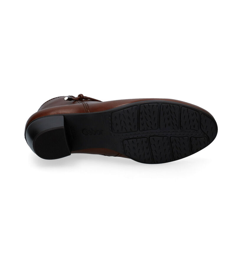 Gabor Best Fitting Cognac Enkellaarzen in leer (297245)