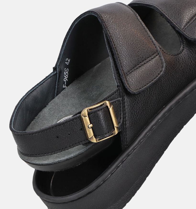 G-Comfort Sandales en Noir pour hommes (368946) - pour semelles orthop&eacute;diques