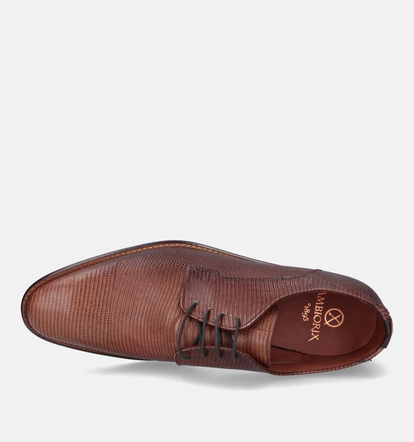 Ambiorix Jurassic Cognac Geklede Schoenen voor heren (331365) - geschikt voor steunzolen