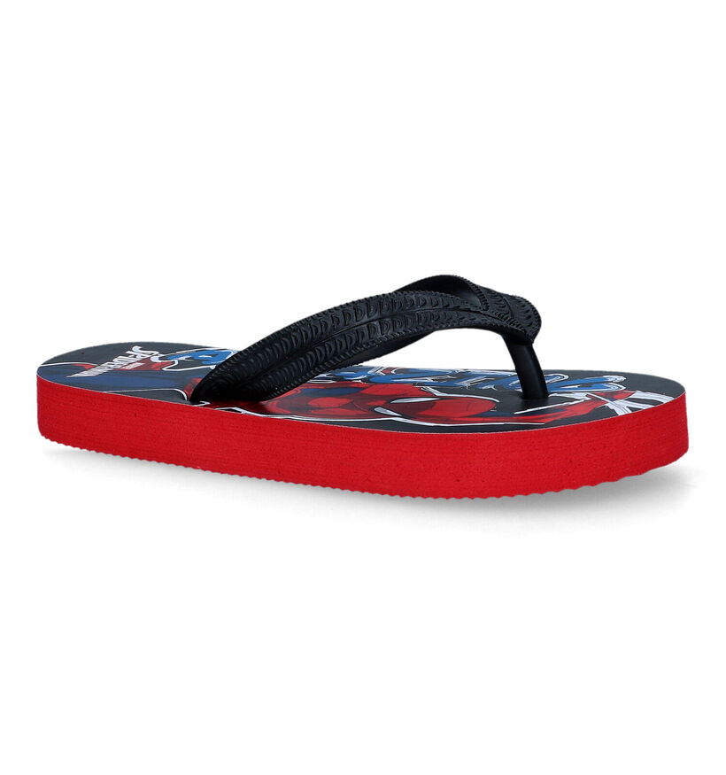 Spiderman Zwarte Teenslippers voor jongens (322537)