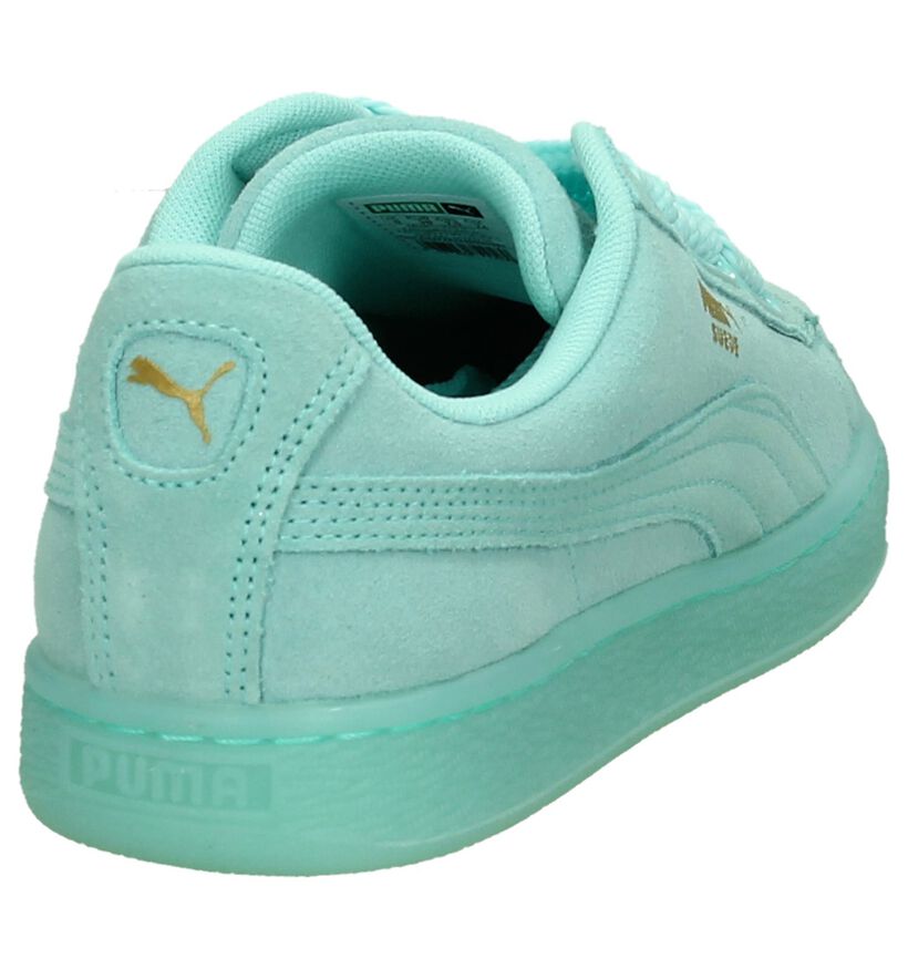 Turquoise Lage Sneaker Puma Suede Heart Reset, , pdp