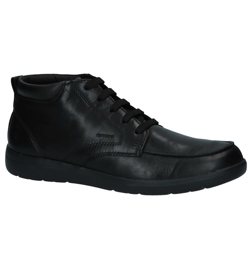Geox Chaussures hautes en Noir en cuir (223071)
