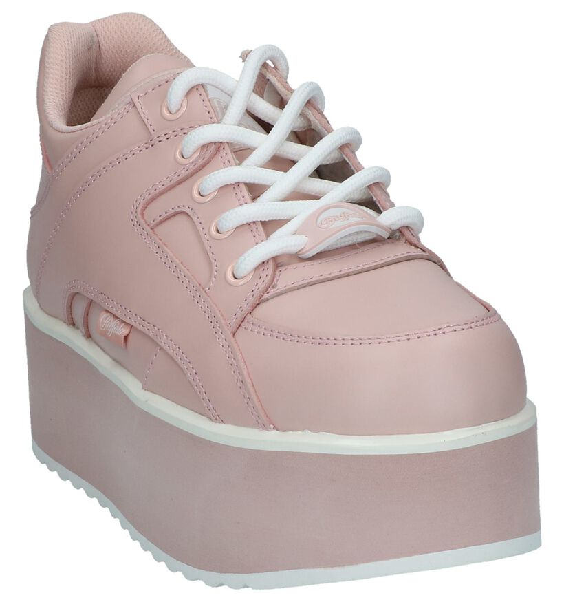 Buffalo London Witte Sneakers in leer (240567)