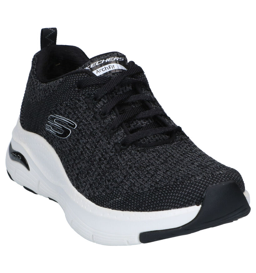 Skechers Arch Fit Infinite Adventure Zwarte Sneakers voor dames (301268) - geschikt voor steunzolen