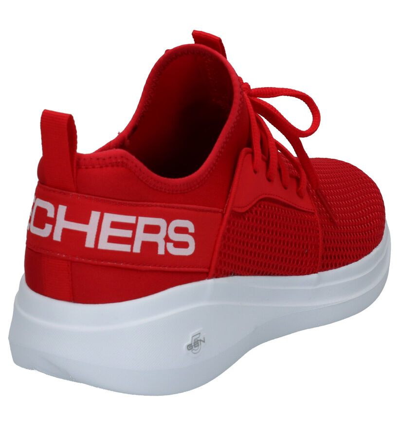 Skechers Go Run Fast Sneakers Slip-on en Rouge en textile (266936)