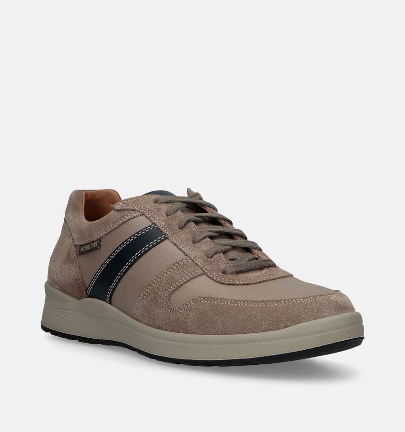 Mephisto Vito Velsport Taupe Veterschoenen voor heren (339217) - geschikt voor steunzolen