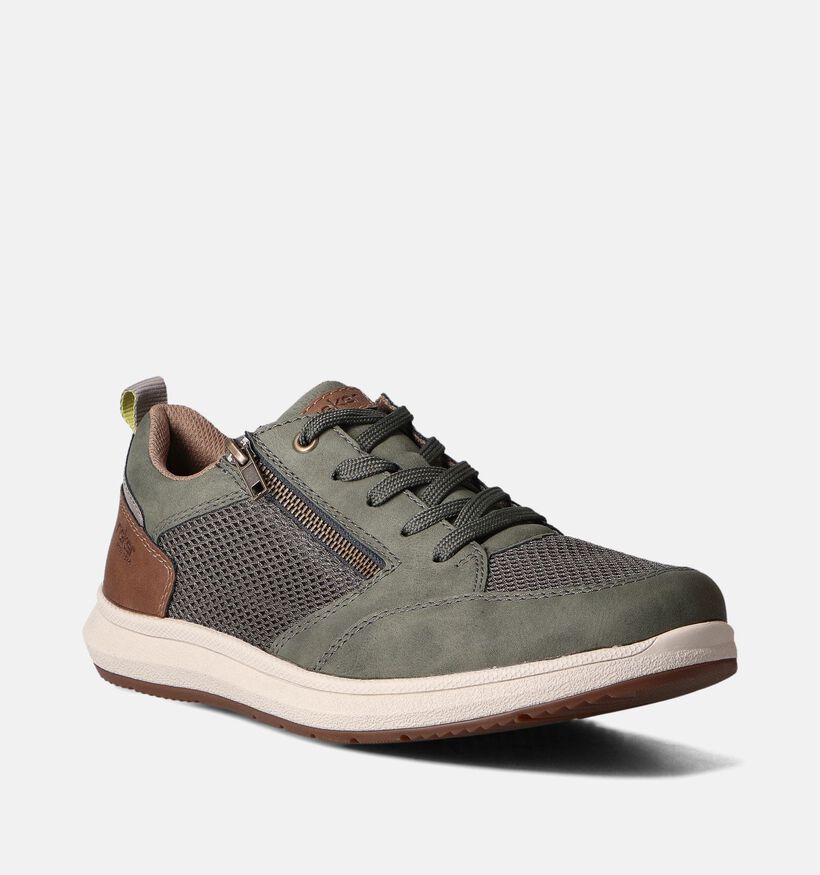 Rieker Kaki Veterschoenen voor heren (351311) - geschikt voor steunzolen