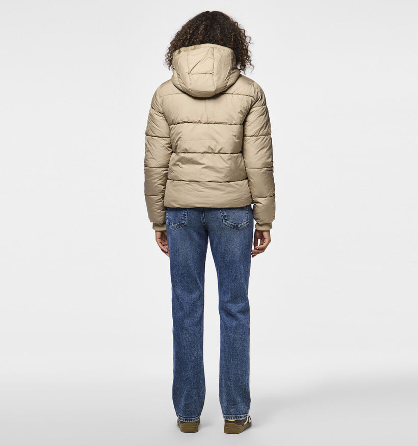 Pieces Bee Puffer Jacket Beige Jas voor dames (361159)