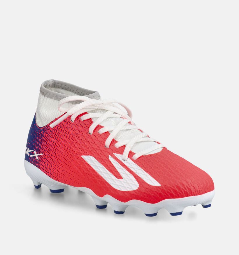 Skechers SKX 2 Rode/Blauwe Voetbalschoenen met Vaste Noppen voor jongens, meisjes (384144)