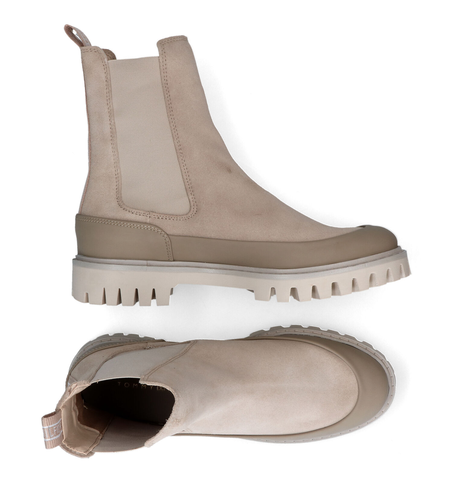 Tommy Hilfiger Beige Chelsea Boots Dames Boots Online op TORFS.BE