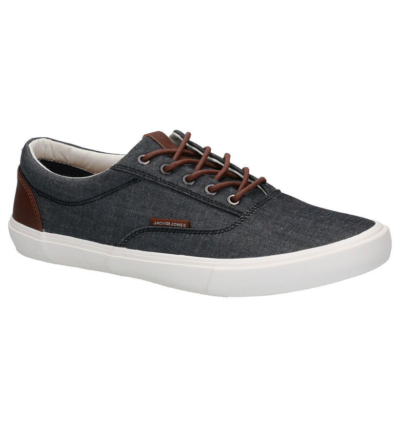 Jack & Jones Vision Classic Chambray Blauwe Veterschoenen in stof (286411)