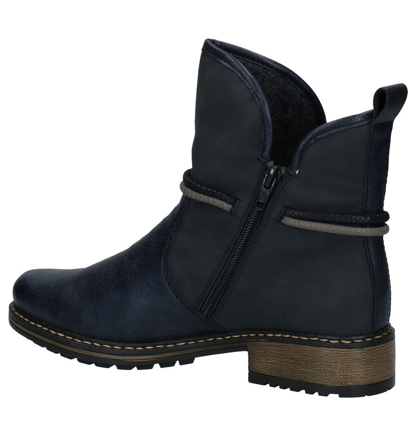 Rieker Bottines en Bleu foncé en simili cuir (285249)