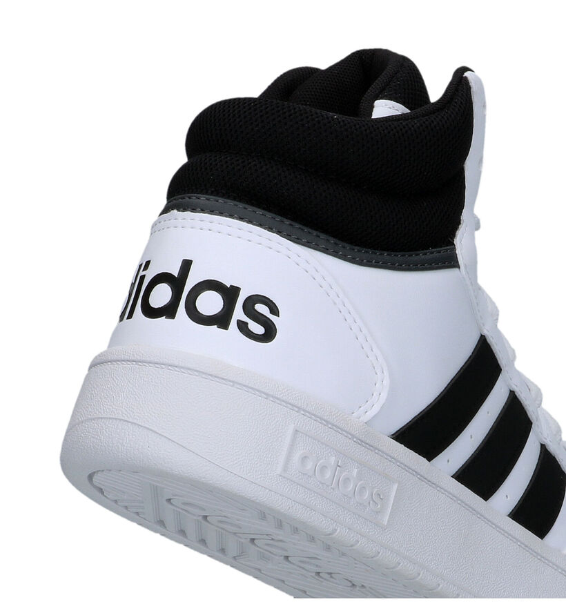 adidas Hoops 3.0 Zwarte Sneakers in kunstleer (316565)