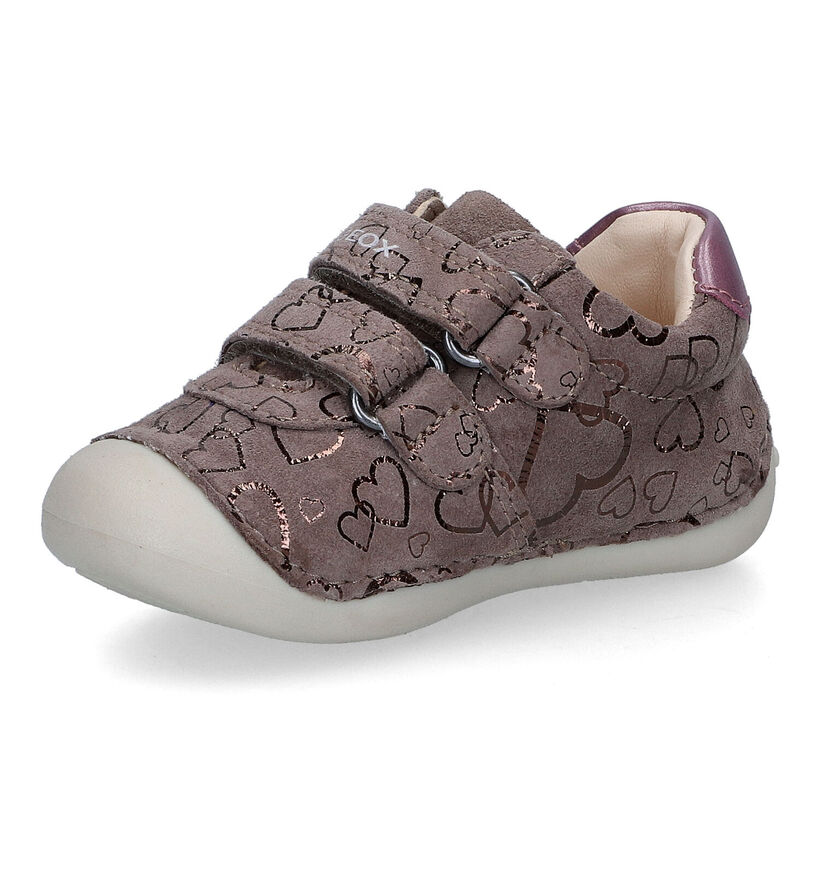 Geox Tutim Chausures pour bébé en Rose pour filles (317610) - pour semelles orthopédiques