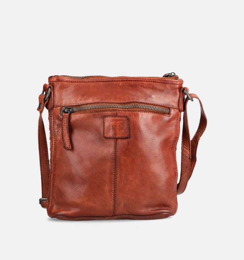 Bear Design Sac &agrave; bandouli&egrave;re en Cognac pour femmes (375814)