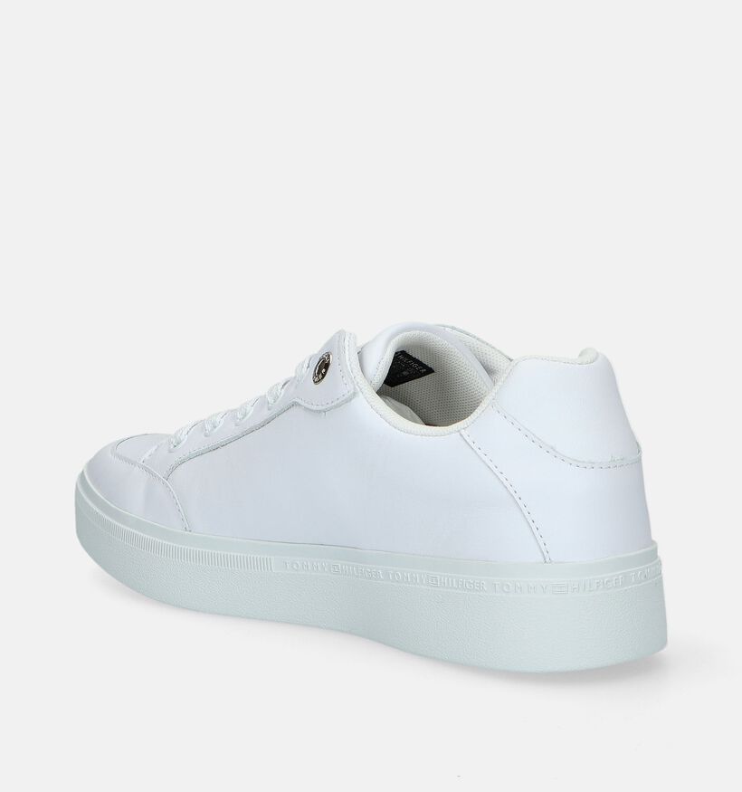 Tommy Hilfiger Court Baskets en Blanc pour femmes (336410) - pour semelles orthopédiques