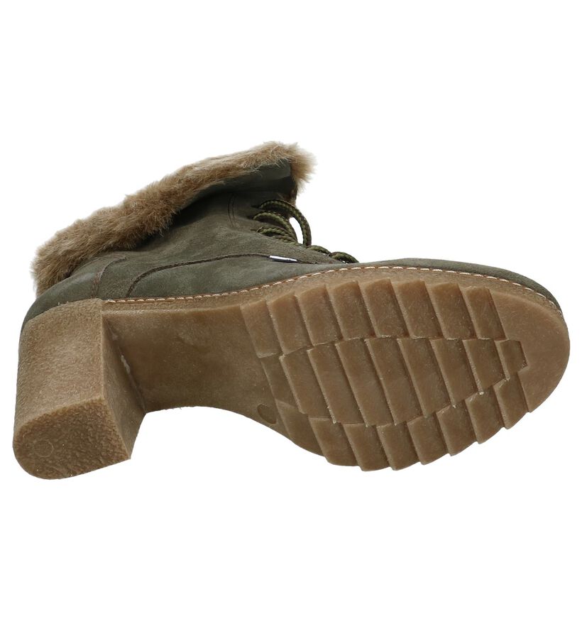 Scapa Bottillons en Vert kaki en daim (227343)