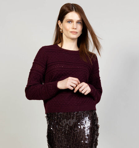 Vero Moda Pulls Beige/Marron/Bordeaux