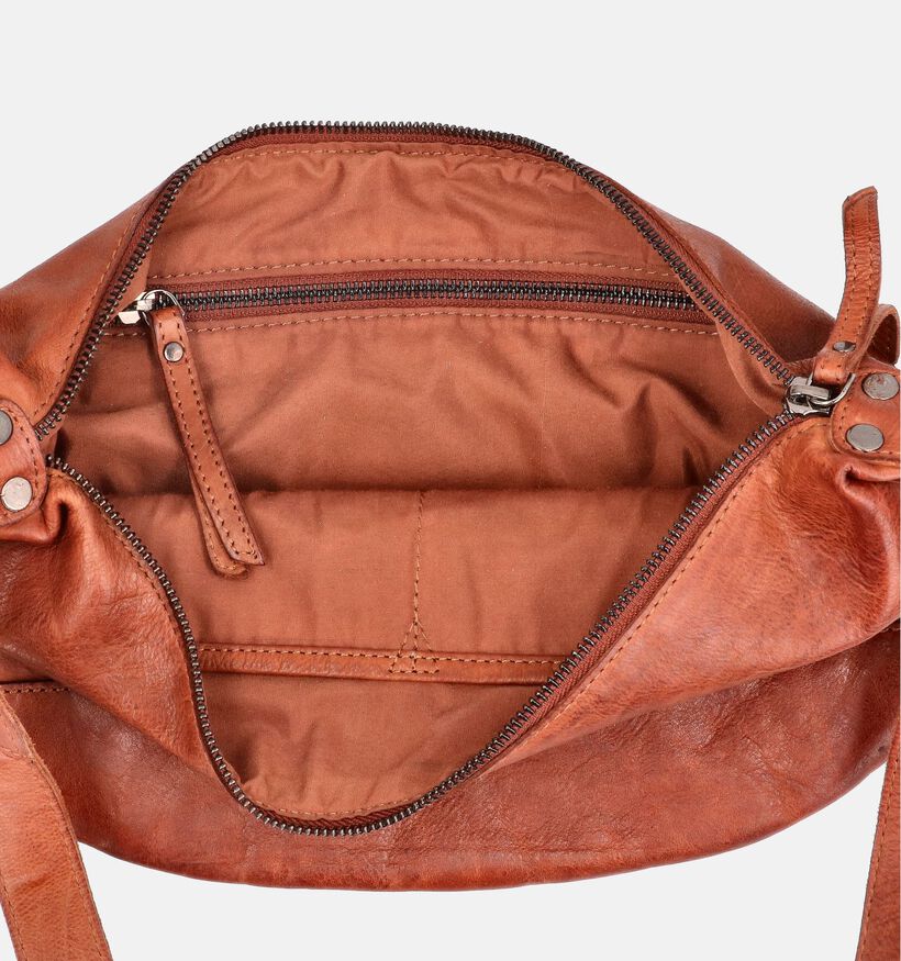 Bear Design Sac Porté Croisé en Cognac pour femmes (365914)