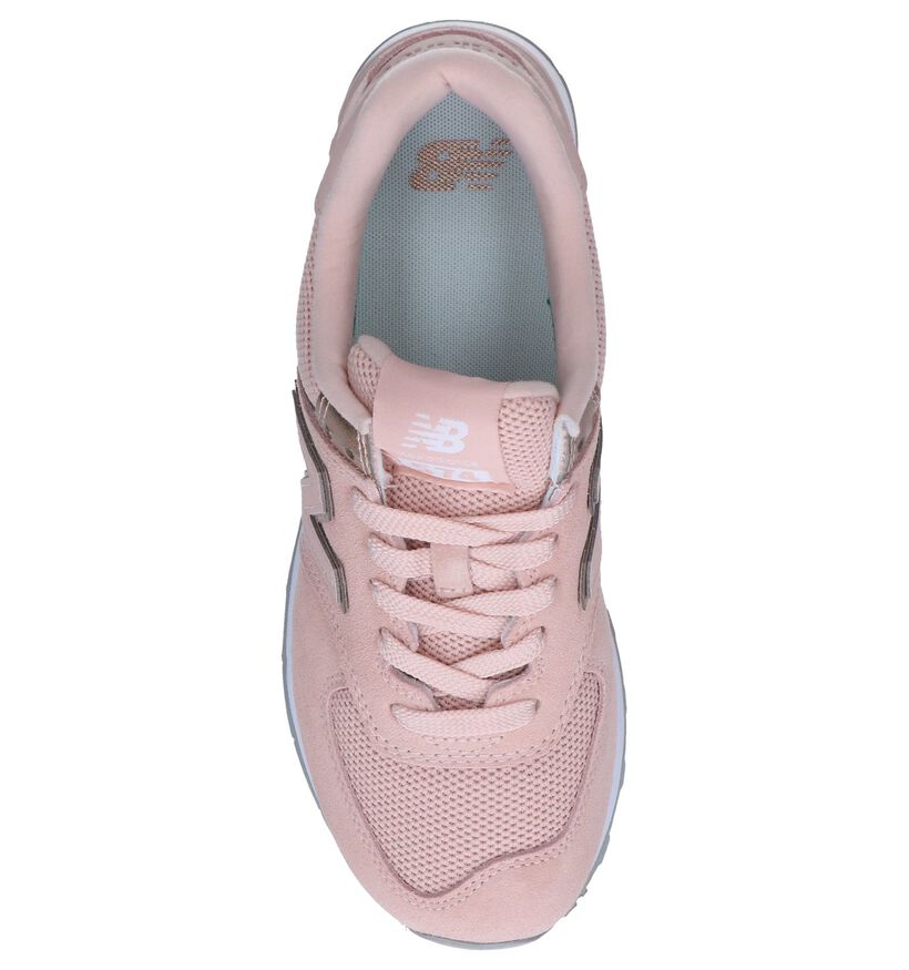 New Balance WL574 Roze Sneakers in daim (293644)