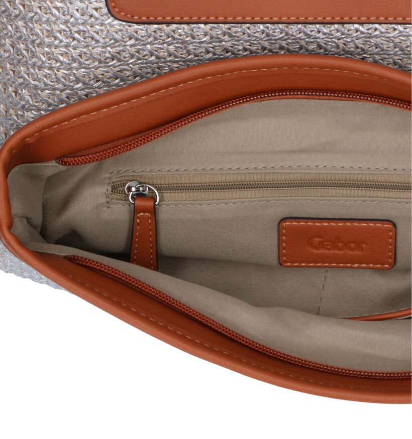 Gabor Ana Sac porté croisé en Argent en simili cuir (324633)