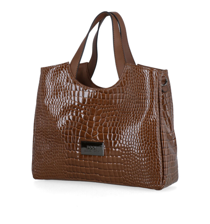 Boo! Mocca Bruine Handtas in kunstleer (300693)