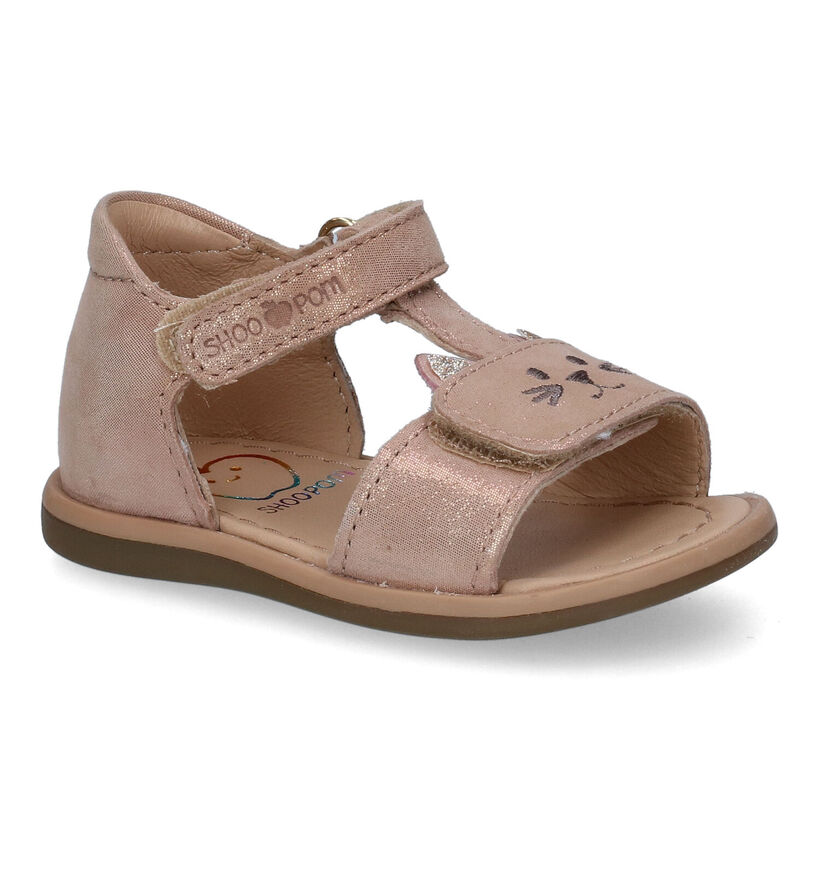 Shoo Pom Titty Miaou Sandales en Or en cuir (288585)