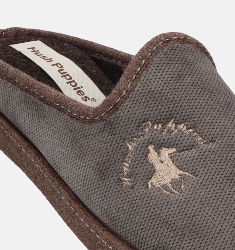 Hush Puppies Delis Taupe Pantoffels voor heren (330017)