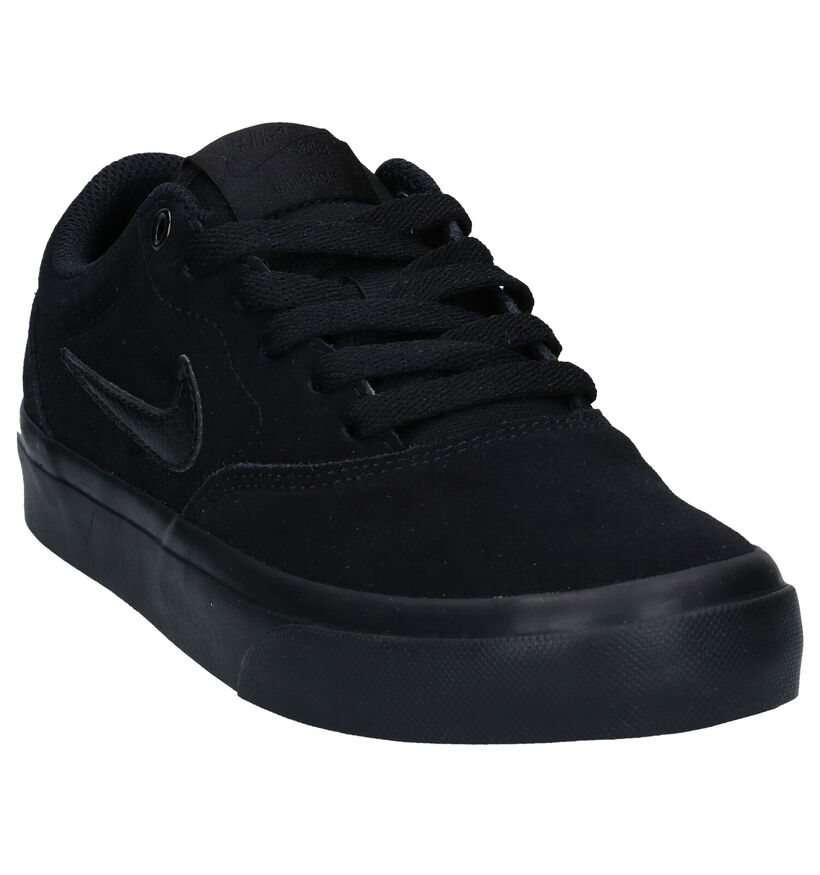 Nike SB Charge Zwarte Sneakers in nubuck (274612)