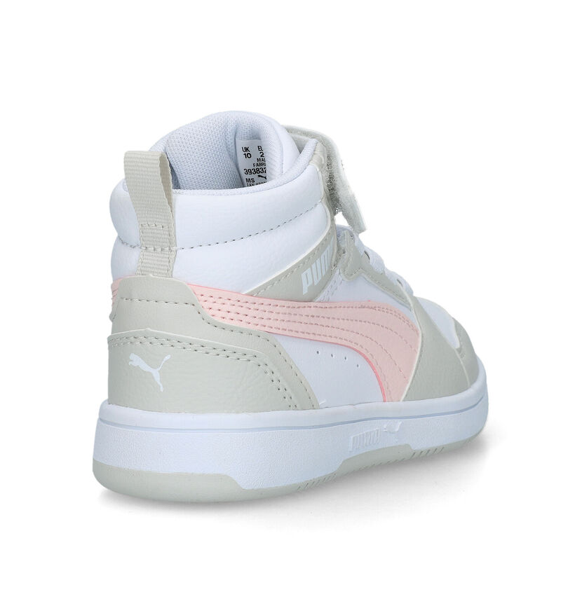 Puma Rebound V6 Baskets en Blanc pour filles (326483)