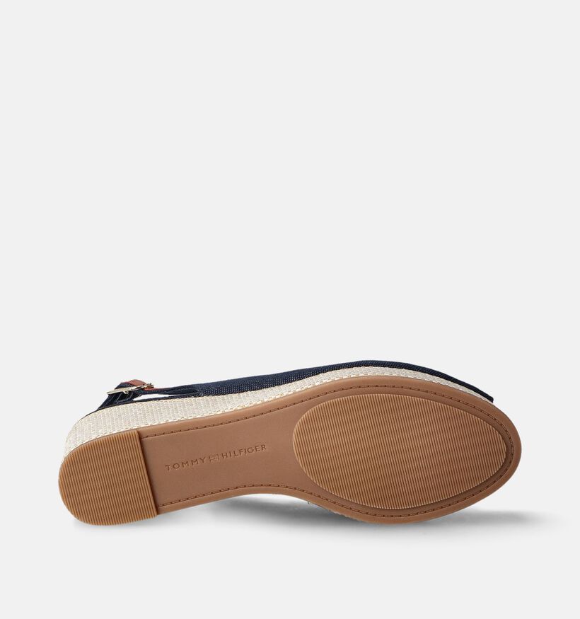 Tommy Hilfiger Flag Sandales avec talon compensé en Bleu pour femmes (352615)