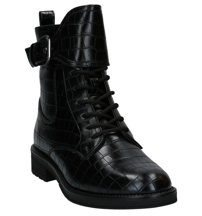 Superstar Bottines à lacets en Noir en simili cuir (291822)