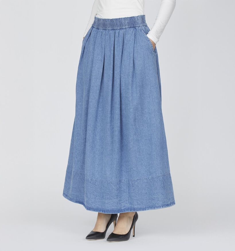 Sisters Point Usla Jupe mi-longue en Bleu pour femmes (374888)