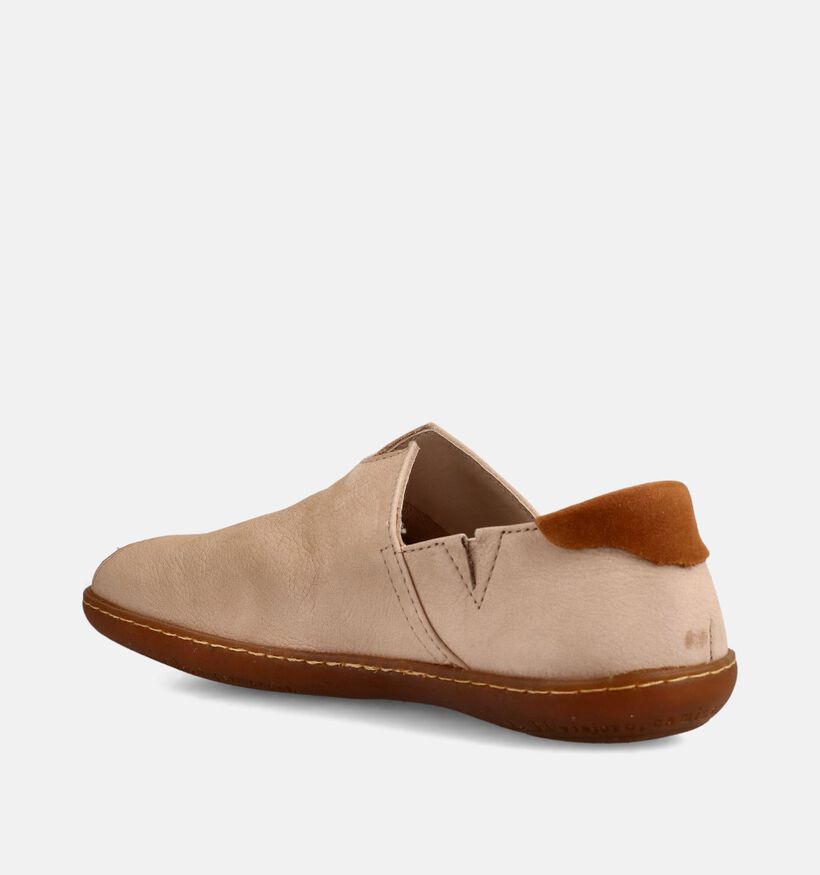 El Naturalista El Viajero Chaussures &agrave; enfiler en Beige pour femmes (372225) - pour semelles orthop&eacute;diques