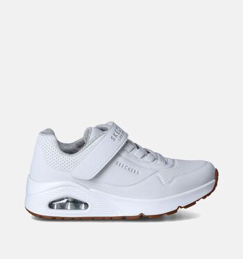 Skechers Memory Foam Low Sneakers Zwart/Wit/Blauw