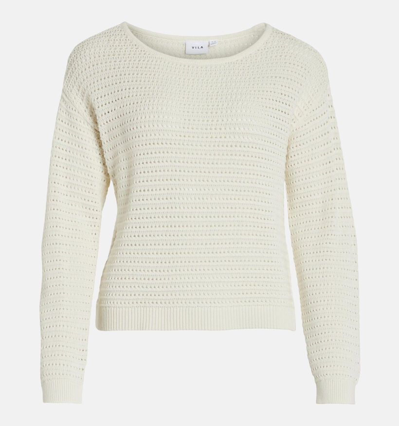 Vila Bellisina Pull en Écru pour femmes (335475)