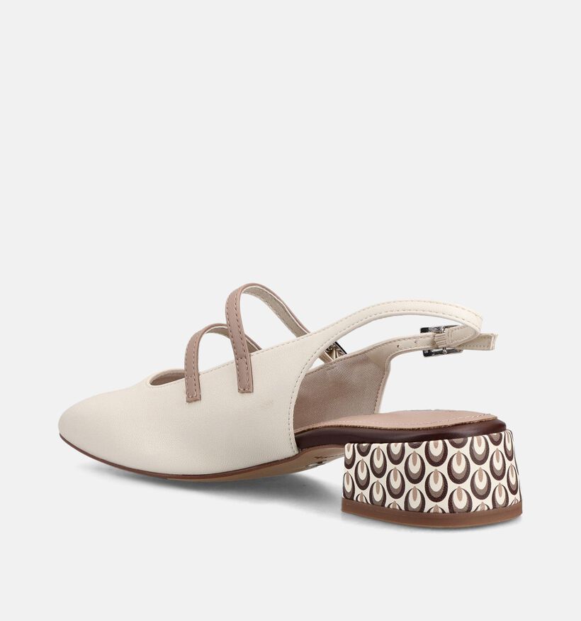 Tamaris Escarpins slingback en &Eacute;cru pour femmes (367689)